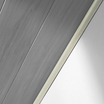 Peitelista Logoclic 6 x 25 x 2600 mm MDF Polar koivu