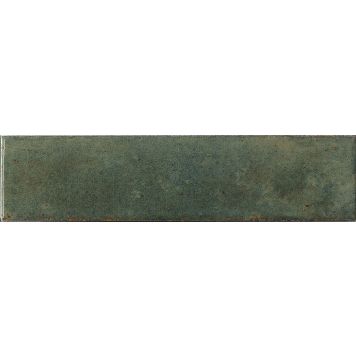 Seinälaatta Bayker Raku Verde Oliva 6 x 25 cm