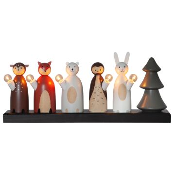 Kynttelikkö Eglo Forest Friends 5-os