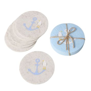 Lasinalussetti Boltze Hallig lajitelma Ø 10 cm 2 x 6 kpl/pkt