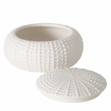 Säilytyspurkki Boltze Echino valkoinen Ø 14,5 x 7,5 cm