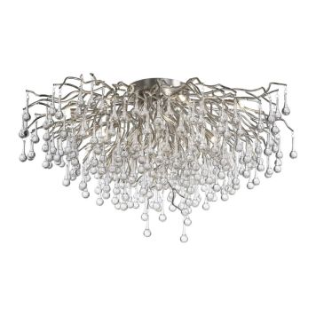 Kattokruunu Paul Neuhaus Icicle hopea Ø 100 cm