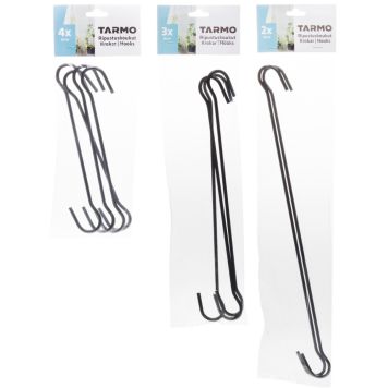 Ripustuskoukut musta lajitelma