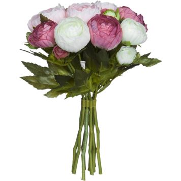 Silkkikasvi leinikkikimppu rosa