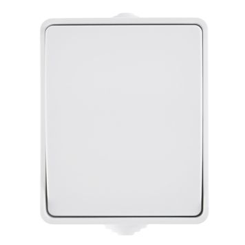 Kytkin 1/6 Harju Lumi IP44 Valkoinen 65 x 80 mm