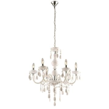 Riippuvalaisin Globo Cuimbra I 6-os valkoinen Ø 67 cm