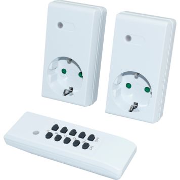 Kauko-ohjattava Pistorasia Harju Sisäkäyttöön 2-os