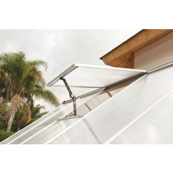 Sivuikkuna avaajalla Palram-Canopia kasvihuoneisiin