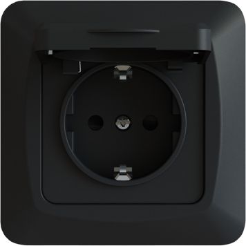 Pistorasia 1-os. Harju IP44 Hiili Musta JL