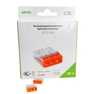 Rasialiitin Wago 2273-203 3-Nap 30 kpl