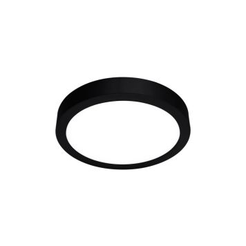 LED-paneelivalaisin Harju musta Ø 13,9 x 1,95 cm