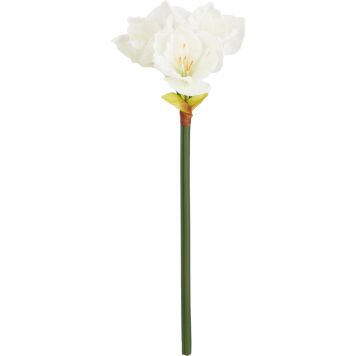 Silkkikasvi Amaryllis valkoinen 56 cm