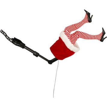 Joulukoriste joulumuori liikkuvat jalat