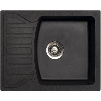 Keittiöallas Aqualine Quadro musta 62 x 50 cm