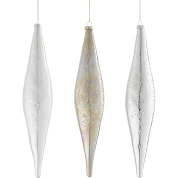 Joulukoriste lasipisara 29 cm lajitelma