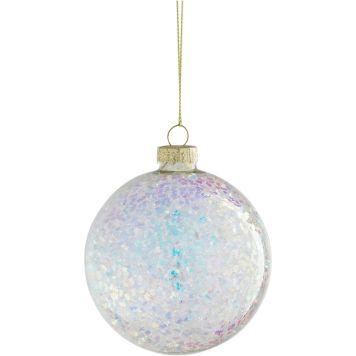 Joulupallo 8 cm irisoiva
