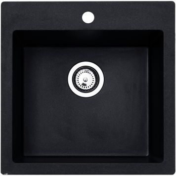 Keittiöallas Aqualine Atos musta 50 x 50 cm