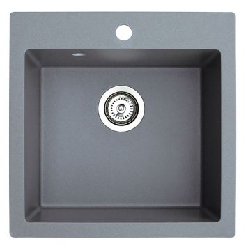 Keittiöallas Aqualine Atos harmaa 50 x 50 cm