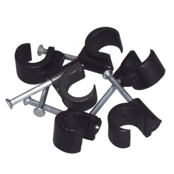 Naulakiinnike Harju musta 8-12 mm 25 kpl/pkt