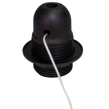 Lampunpidin vetokytkimellä Harju E27 Musta