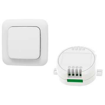 Langaton painike ja vastaanotin Harju valkoinen