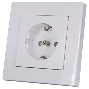 Pistorasia Harju 1-os valkoinen 85 x 85 mm IP21