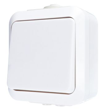 Kytkin Harju ⅙ valkoinen 66 x 82 mm IP44