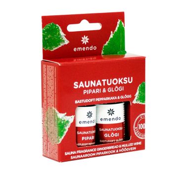 Saunatuoksut  Emendo pipari ja glögi 2 x 10 ml