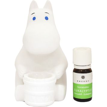 Saunakoriste Muumi Emendo + Eukalyptus saunatuoksu 10 ml