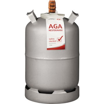 Nestekaasu AGA Teräspullo 11 kg KV Täyttö
