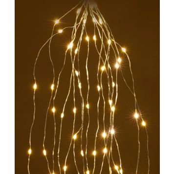 Valosarja Cascade hopea 8 x 5 LED IP44