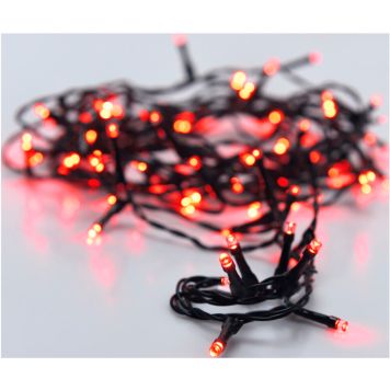 Valosarja 120 x LED 9 m Punainen