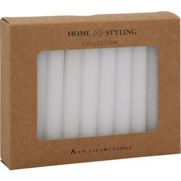 Joulukuusenkynttilät 20 kpl luonnonvalkoinen