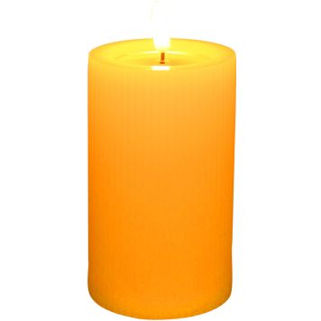 LED-kynttilä 7,5 x 15 cm valkoinen