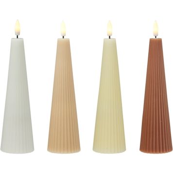 LED-kynttilä 18,5 cm lajitelma