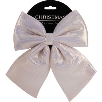 Joulukoriste rusetti 23 cm shampanja