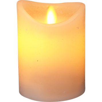 LED-kynttilä 7,5 x 10 cm valkoinen