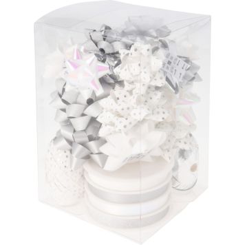 Joululahjan paketointisetti valkoinen