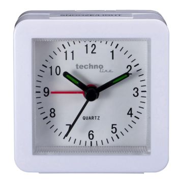Herätyskello Technoline SC 1 valkoinen 6,9 x 6,9 cm