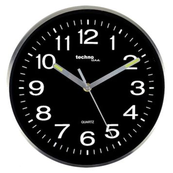Seinäkello Technoline WT 7620 musta Ø 25 cm