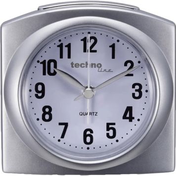 Herätyskello Technoline Modell L hopea 8,1 x 8,1 cm