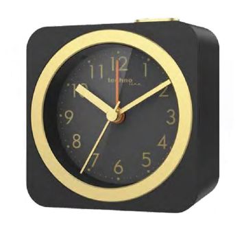 Herätyskello Technoline Modell C musta/kulta 8 x 8 cm