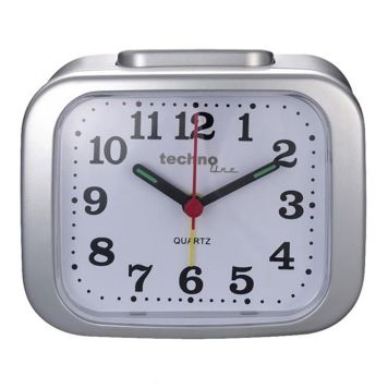 Herätyskello Technoline Modell XL hopea 11 x 8,4 cm
