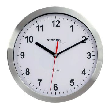 Seinäkello Technoline WT 7650 kromi Ø 25 cm