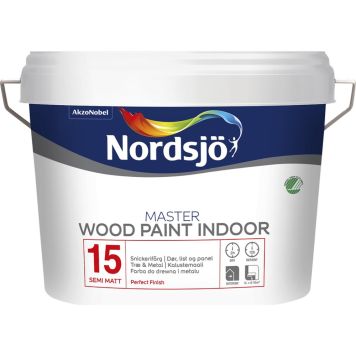 Puumaali Nordsjö Master Wood Paint Indoor 15 Valkoinen 2,5 l