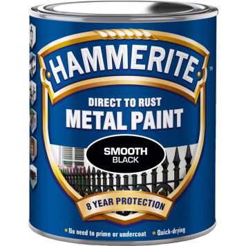Metallimaali Hammerite Direct to rust musta 2,5 l