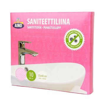 Saniteettiliina Aino Pinkki 10 kpl 35 × 40 cm