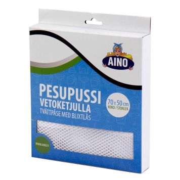 Pesupussi Aino Vetoketjulla Valkoinen 70 x 50 cm