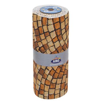 Kosteantilanmatto Aino oranssi/kivet 65 cm