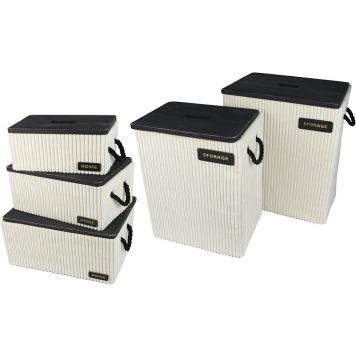 Samettikori Valley 33,5 x 23,5 x 18,5 cm Valkoinen